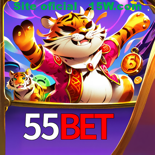 Imagem promocional da 55Bet mostrando a plataforma e suas vantagens